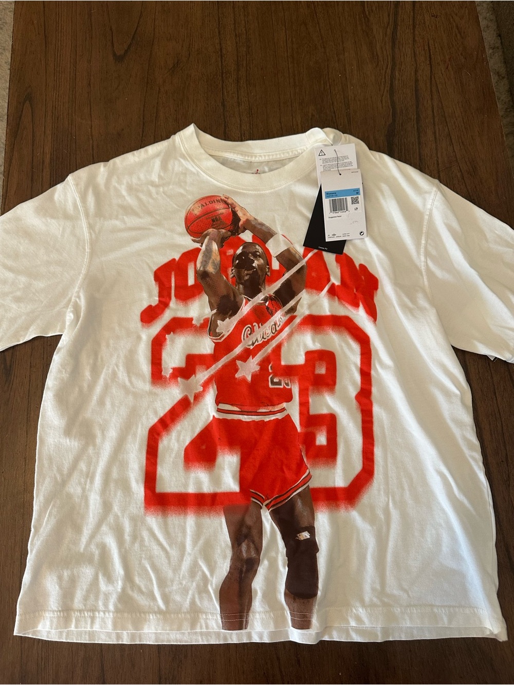 NWT Jordan Women’s Michael Jordan 23 Graphic T-Shirt Medium White Jumpman Tee